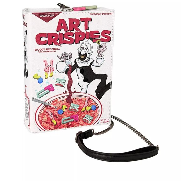 Spirit Halloween Terrifier Art The Clown Art Crispies Crossbody Bag - UNTOUCHED - Picture 1 of 7